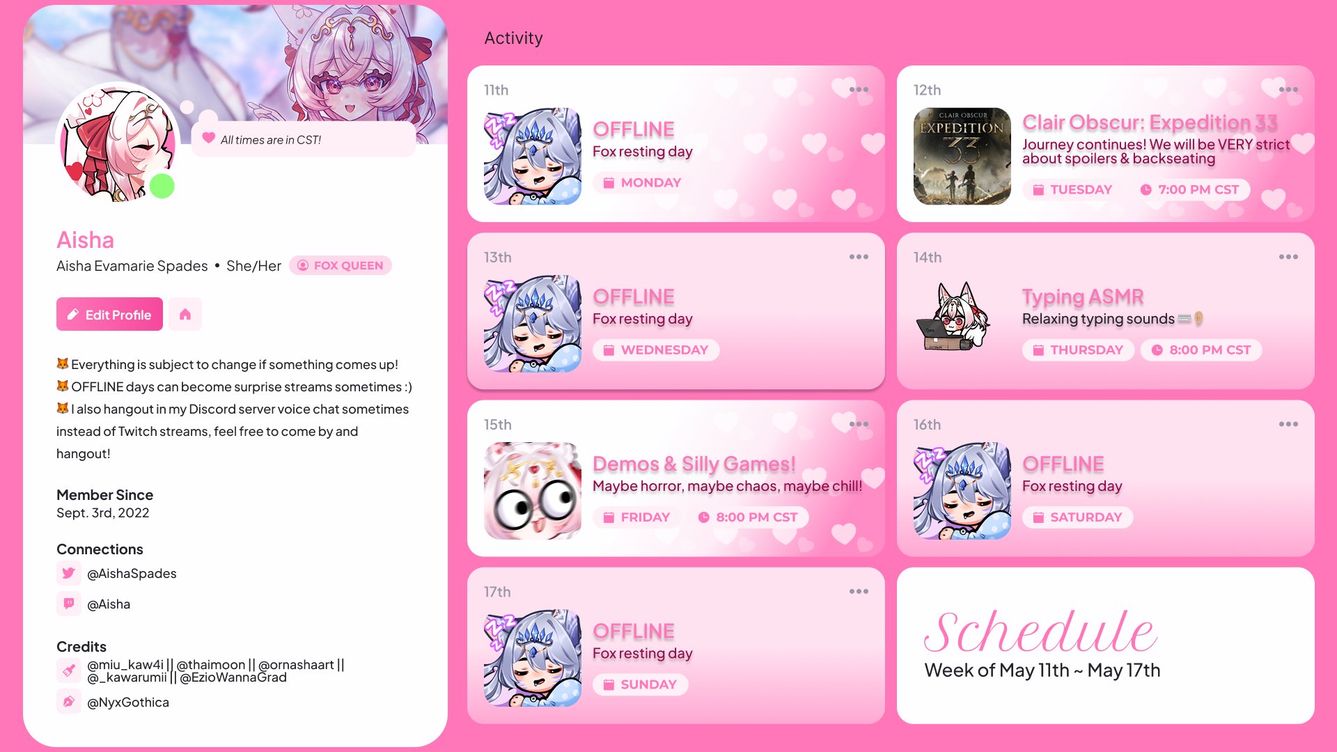 Aisha banner