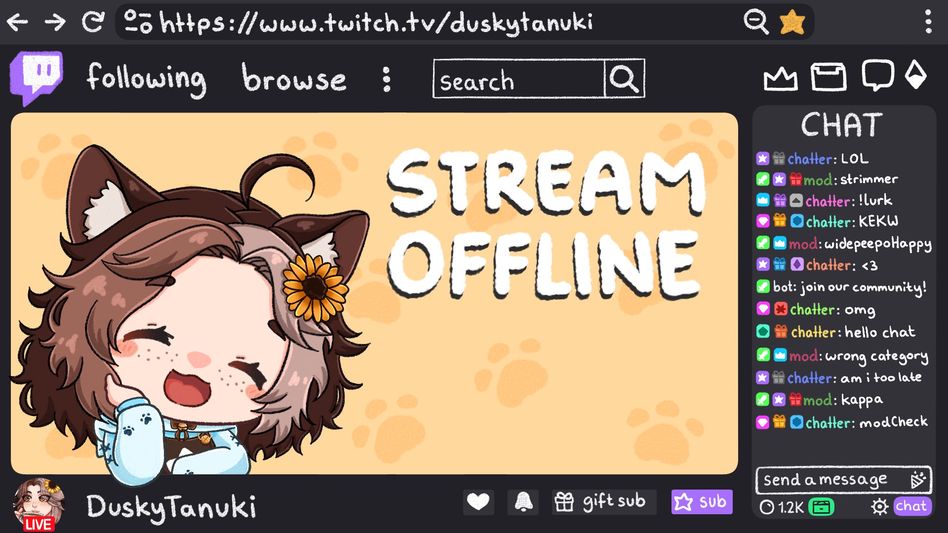 DuskyTanuki banner