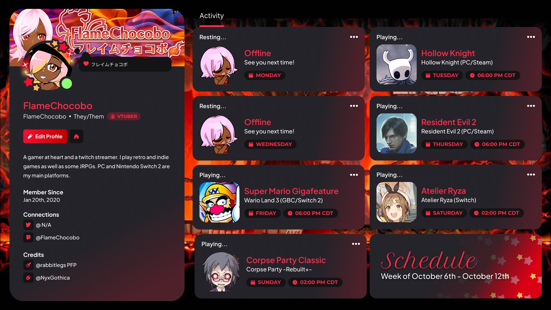 FlameChocobo banner