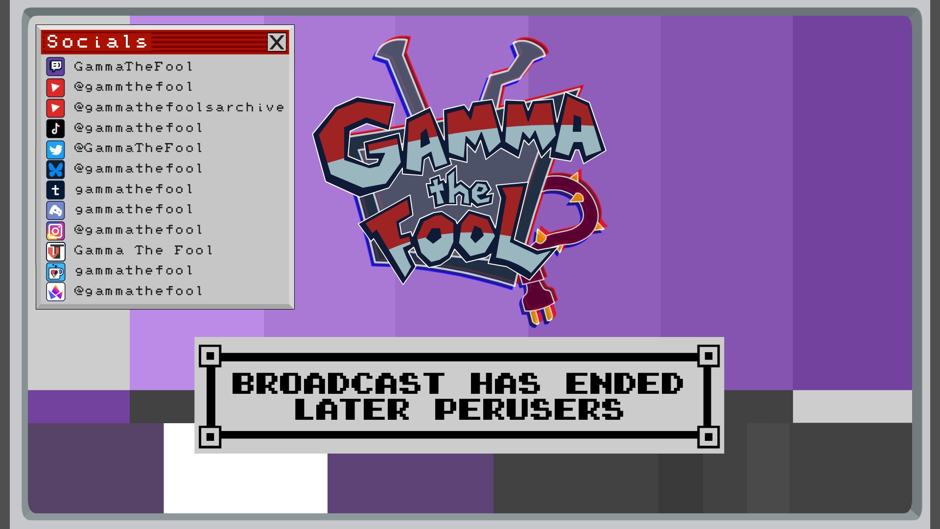 Gamma the Fool banner