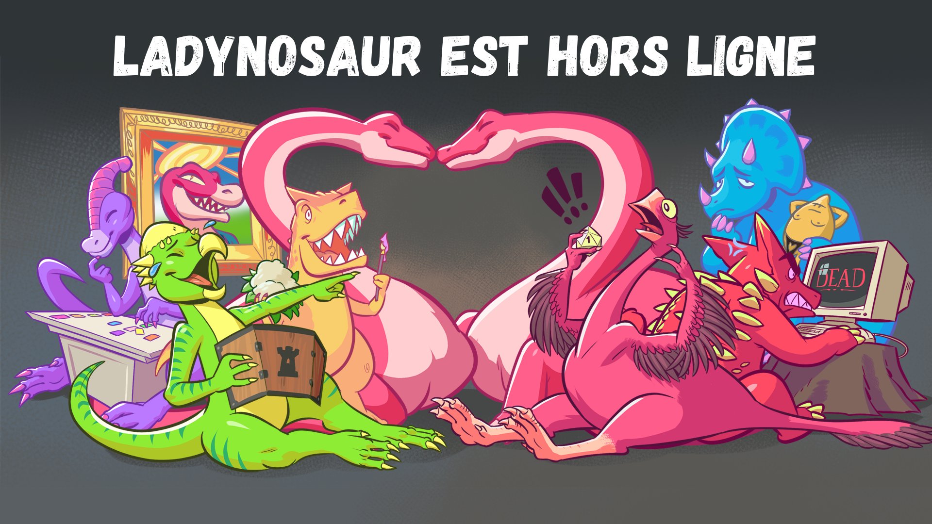Ladynosaur banner
