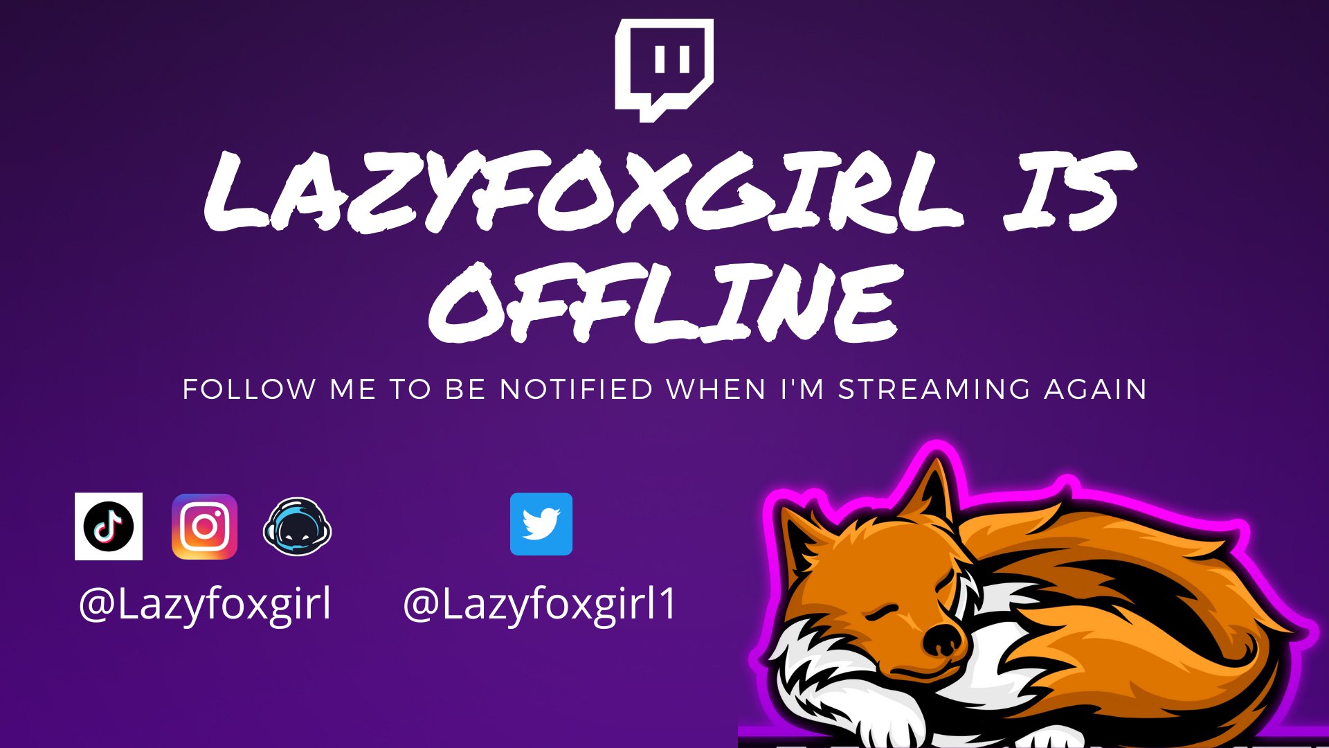 lazyfoxgirl banner
