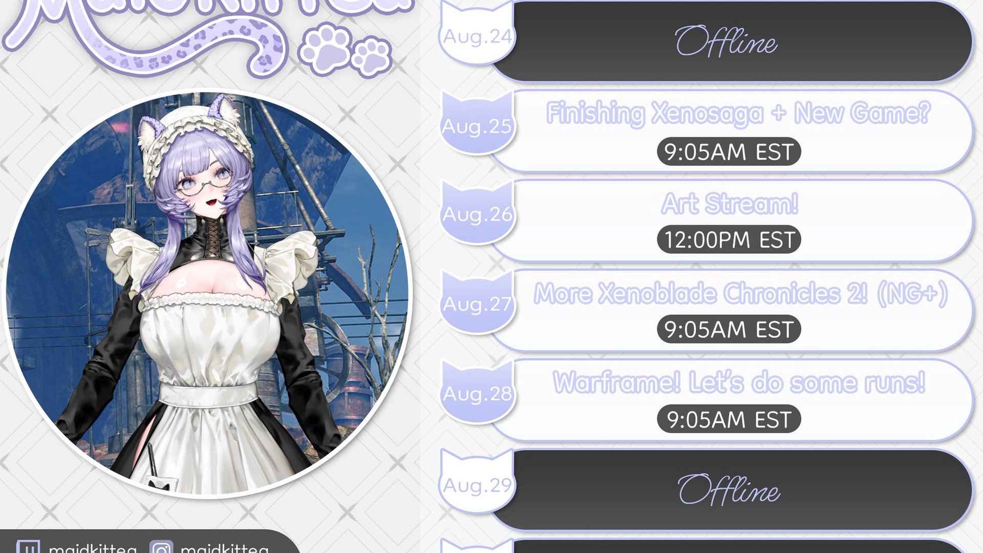 Maidkittea banner