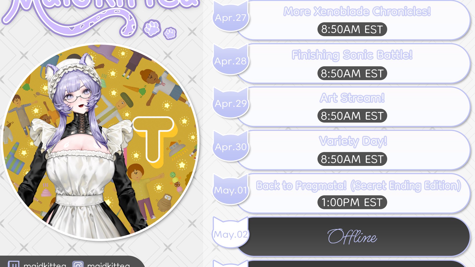 Maidkittea banner
