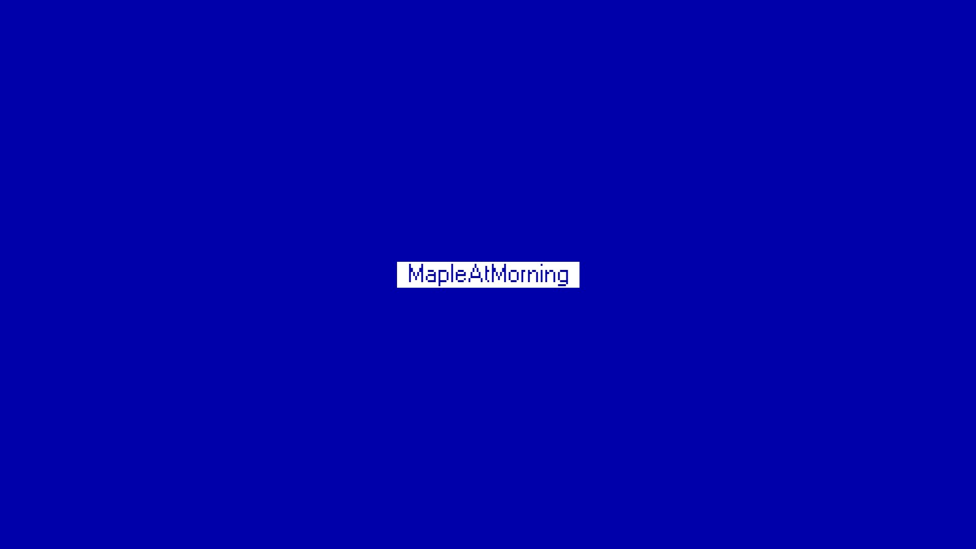 MapleAtMorning banner