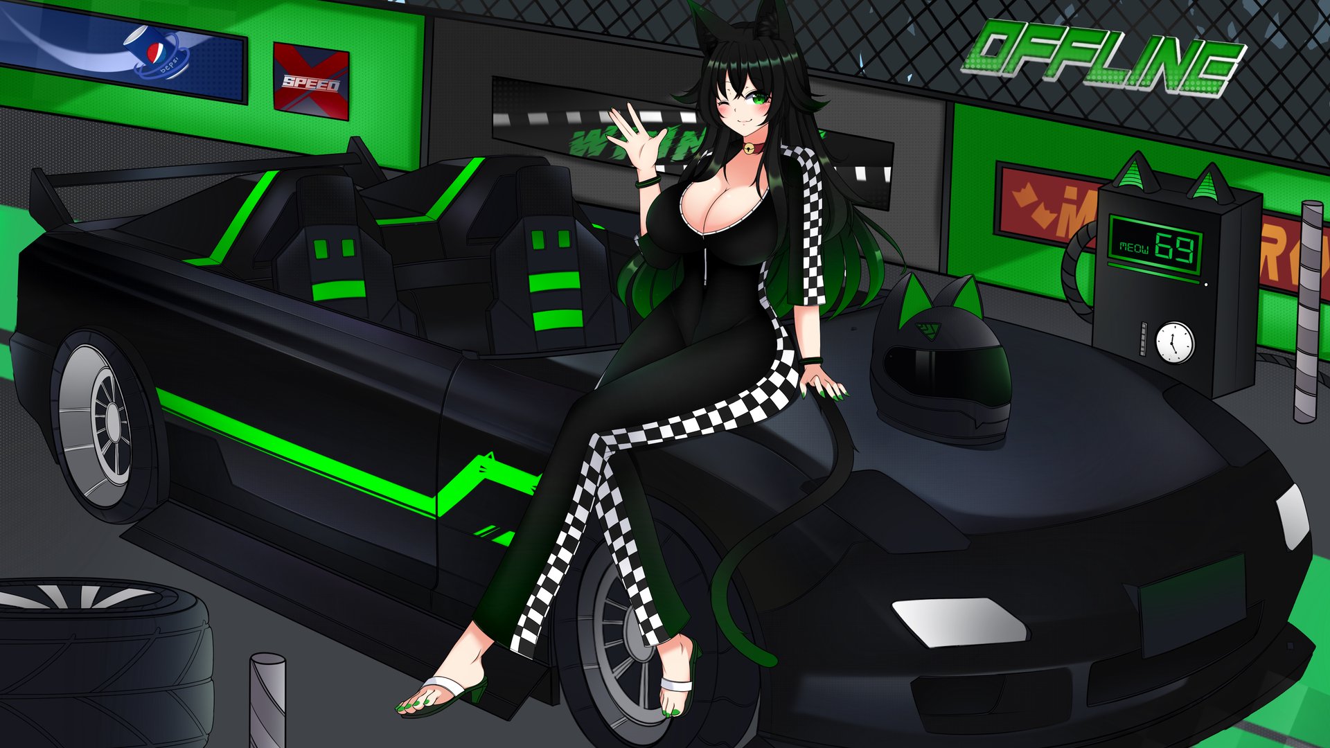 MidoriRacingNeko banner