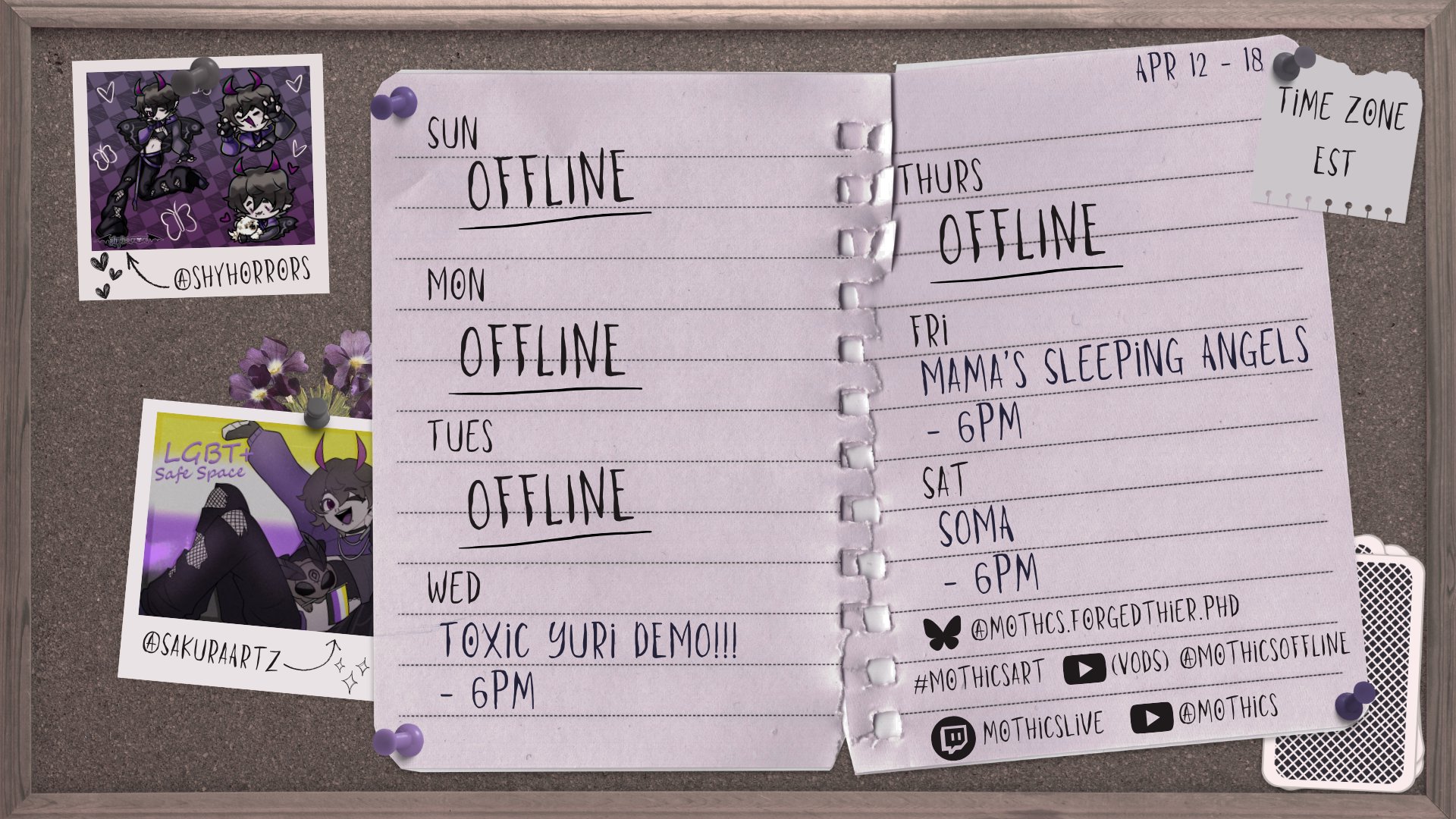 MothicsLIVE banner