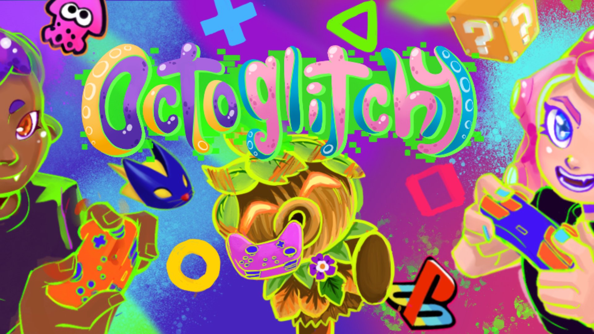 Octoglitchy banner