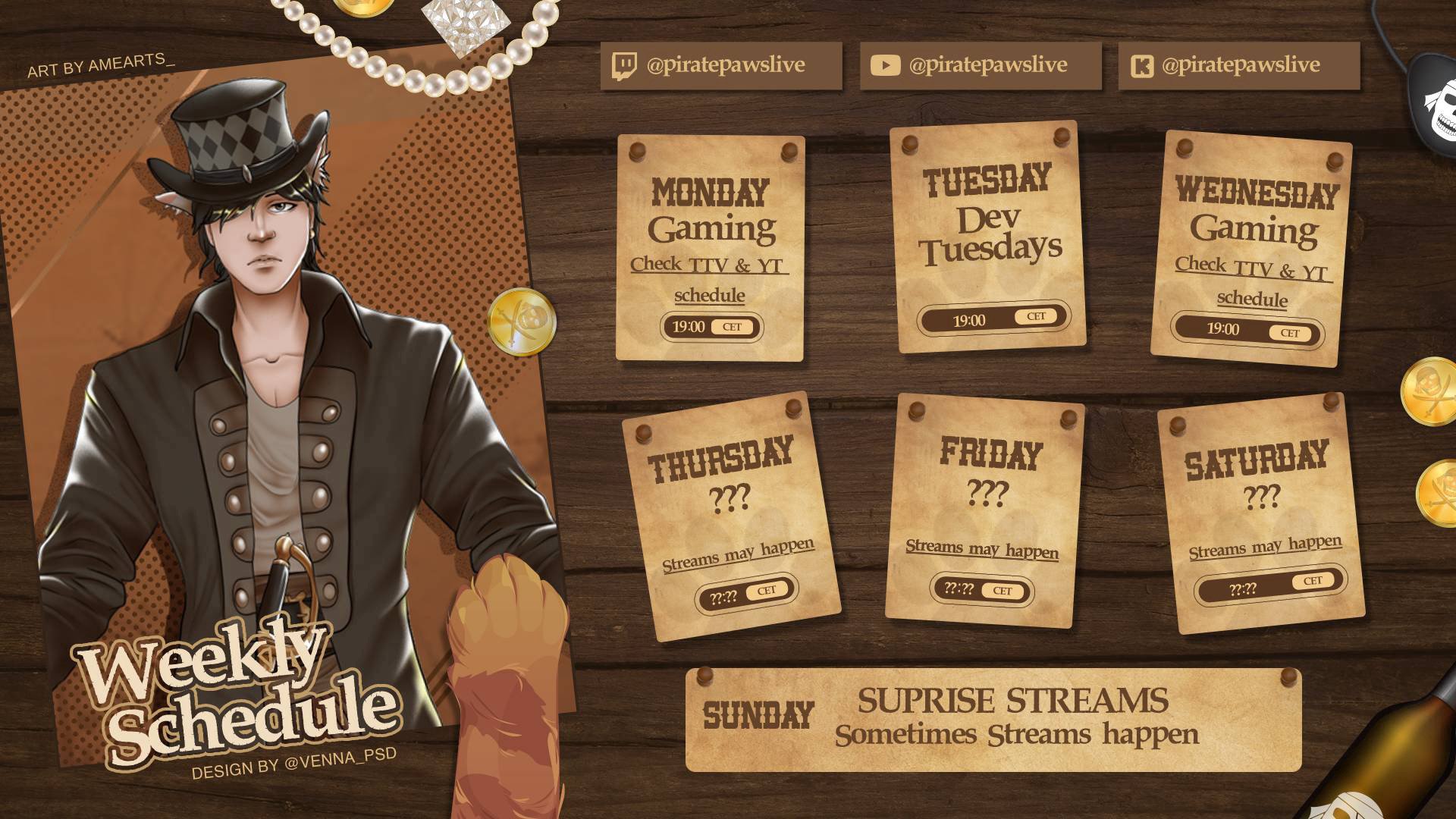 PiratePawsLive banner
