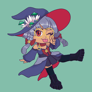 WitchAmongtheFlowers