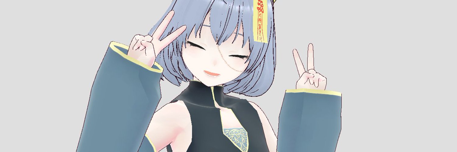 Ghost ENVTUBER 🩵💜 banner