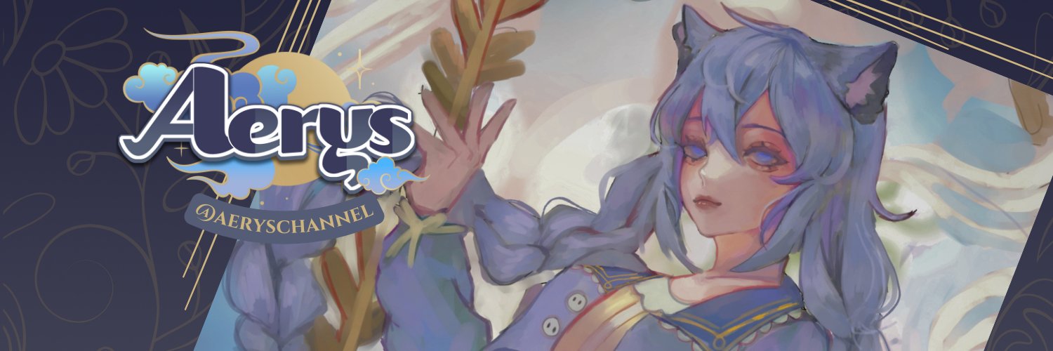Aerys VT 🧊 Glacial Fairy Fox | ENVtuber 🖤🥀 banner