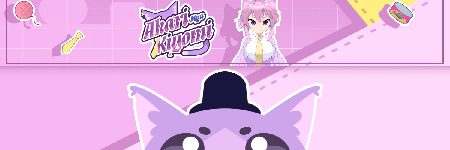 Akarimyu Kiyomi 🐱💜 banner