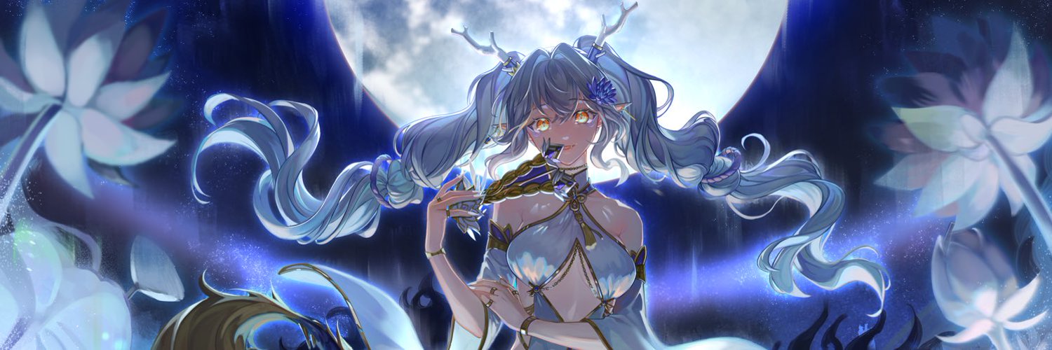 .☾⋆。° Akahana Miyu 🐉 Dragon Twin VTuber banner