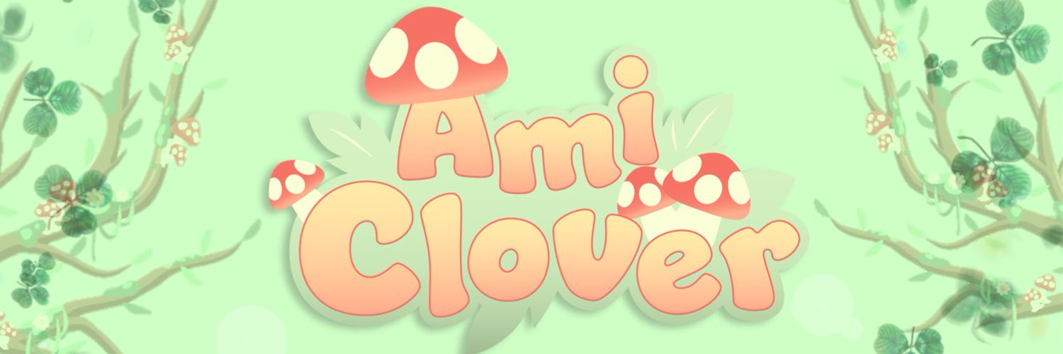 Ami Clover ✨🍄🍀 Vtuber banner
