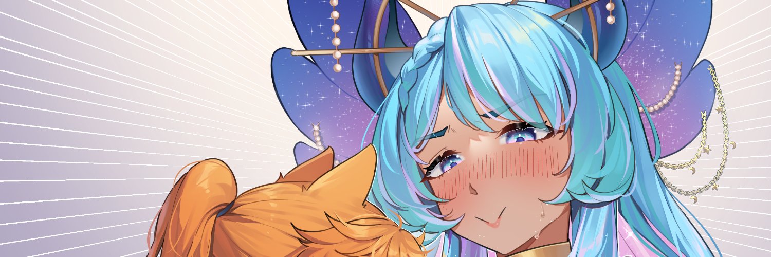 Aruna Luna アルナ 🤍 🌊 VTuber banner