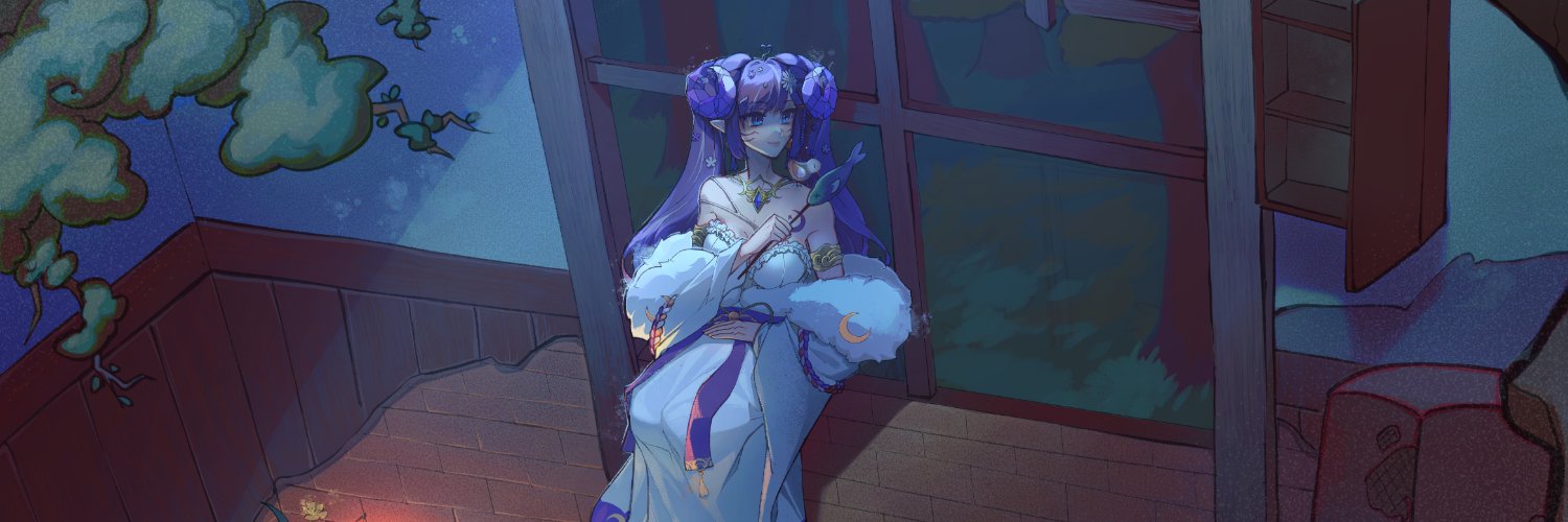 Dorisu Moonie 🌙 Demon ENVtuber banner