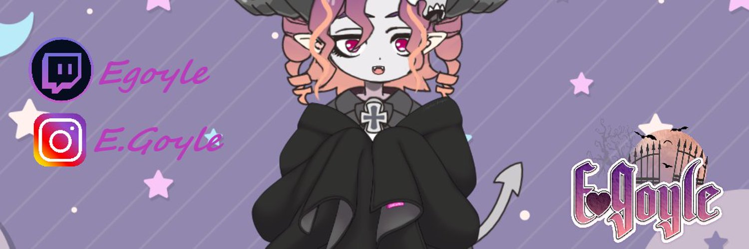 E-Goyle 🦇 Gargoyle ENVtuber 🌙 (she/her) banner
