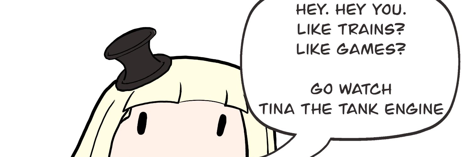 Tina the tank engine Vtuber EN(On rest back soon) banner