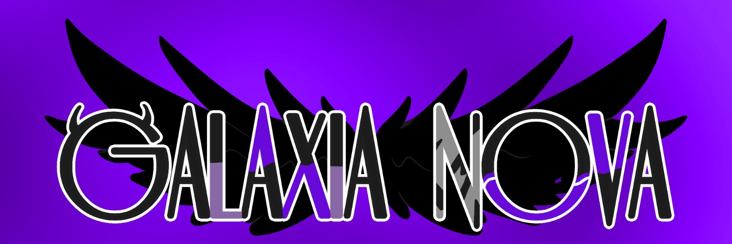 Galaxia the Fallen Angel PNGTuber. banner
