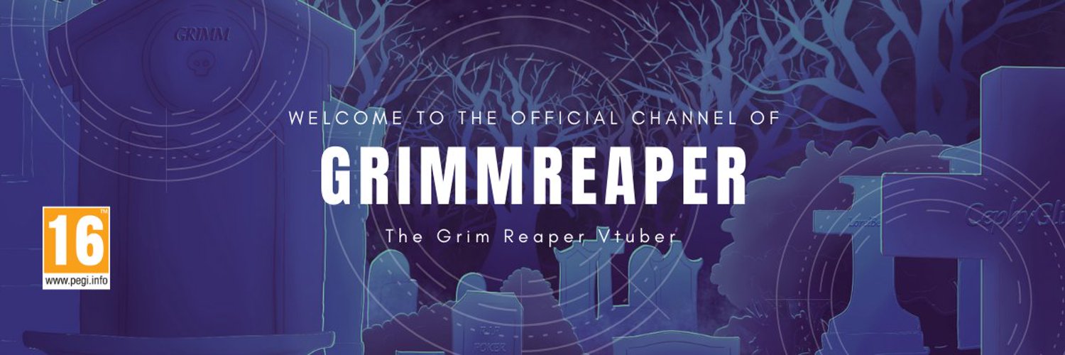 Grimm Reaper ENVtuber 💀💜 banner