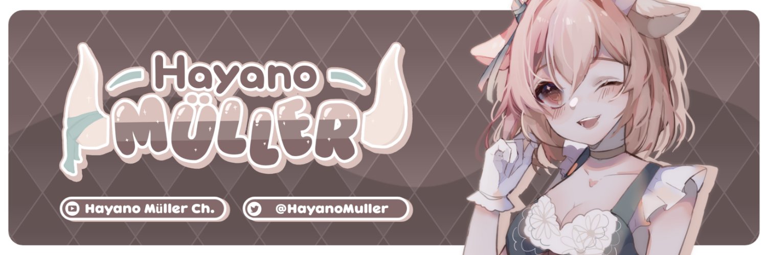 Hayano Müller 🫖 ❴ Vtuber ❵ banner