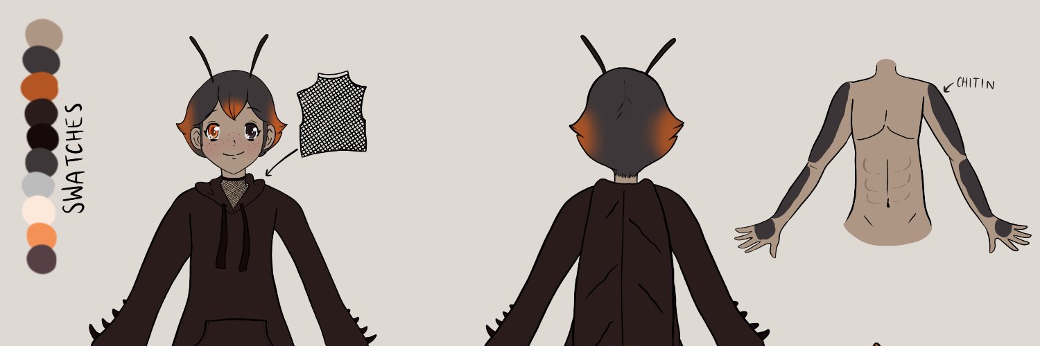 Kuro Podidae Ghost Mantis PNGTuber banner