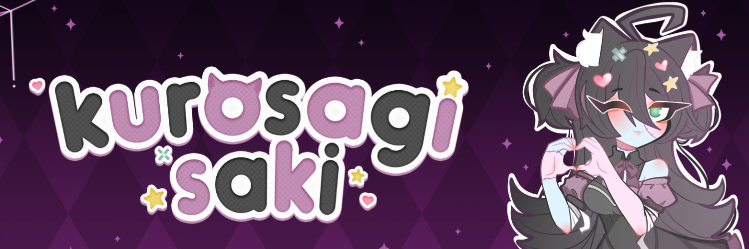 Kurosagi Saki ✧ ཻུ Vtuber banner
