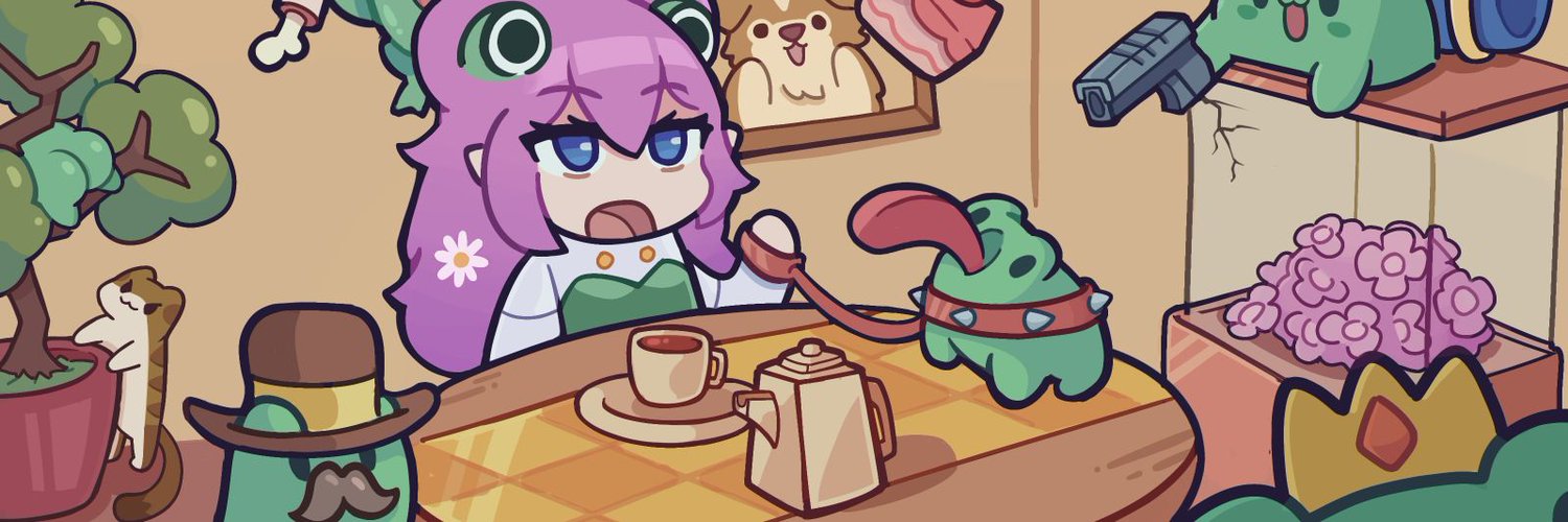 HIATUS ❀•Midori Chīsana Kaeru•❀ | 🍄🐸VTuber banner