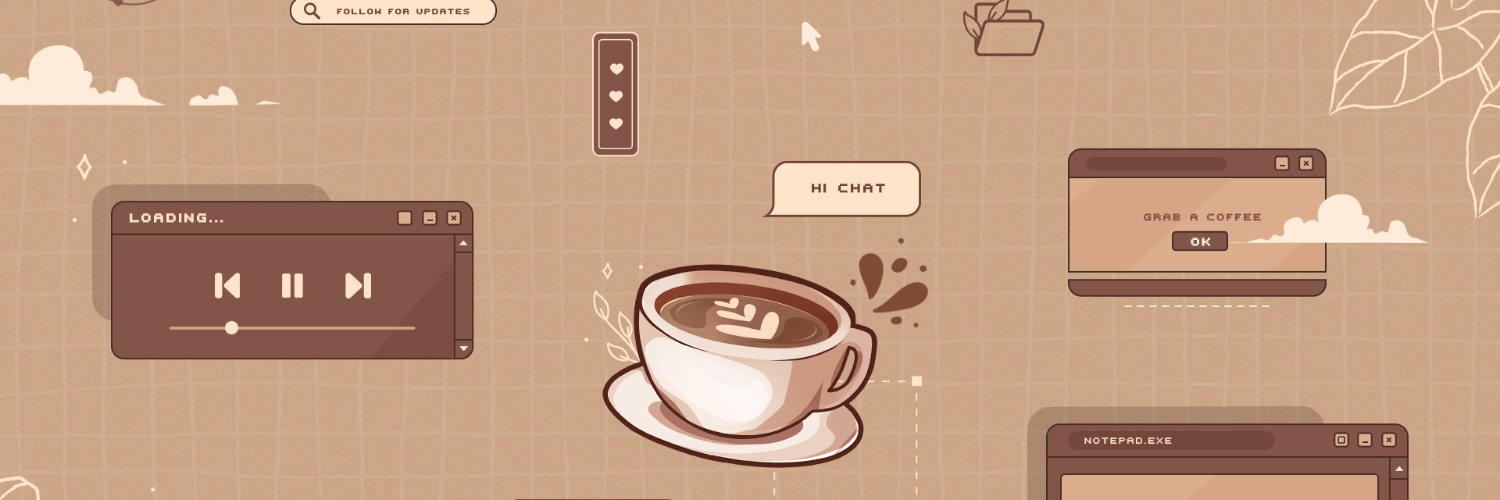 Caffeinated_moth | Ƹ̵̡Ӝ̵̨̄Ʒ | ENVtuber banner