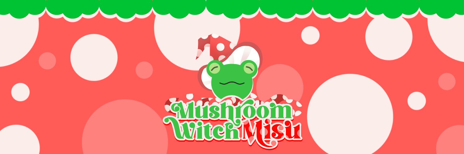 🍄🐸 Mushroom Witch Misu | PNGTuber 🐸🍄 banner