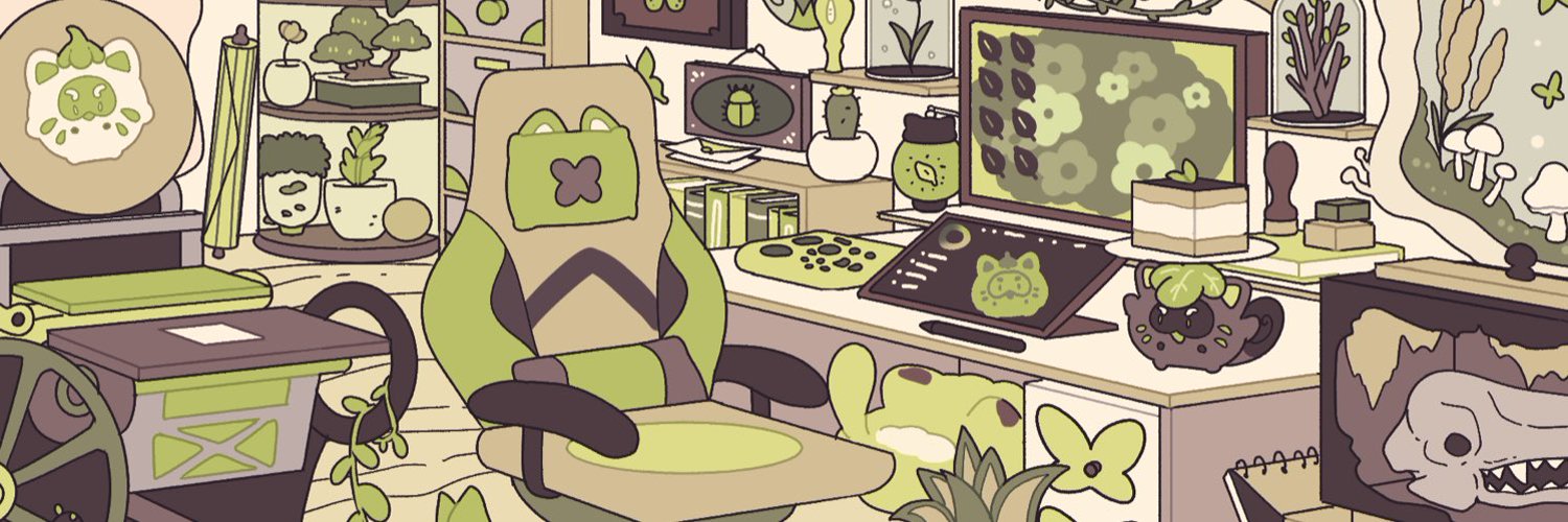 𝙾𝙽𝙸 🦝🎐🍃 Tanuki Vtuber banner
