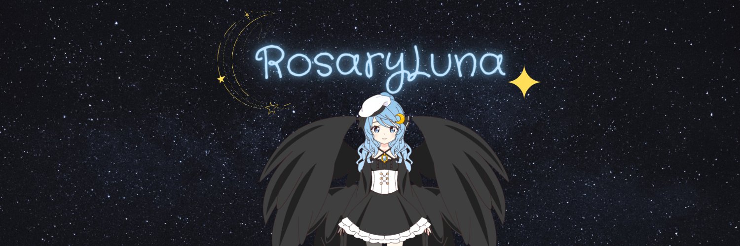 RosaryLuna🌙 EN VStreamer/Vtuber banner