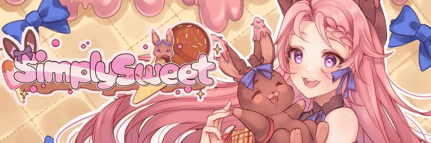 Simply Sweet ♡ Bunny Vtuber banner