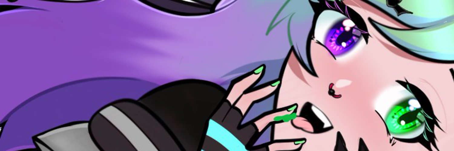 SuiNekoma 💜Asher🖤ENVtuber💜Goth Fae Catgirl banner