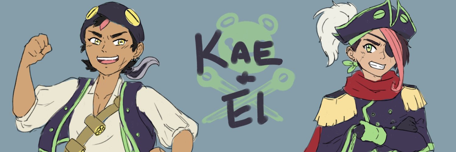 Kae & El 🐸⚓️ Pirate Vtubers || Pre-Debut banner