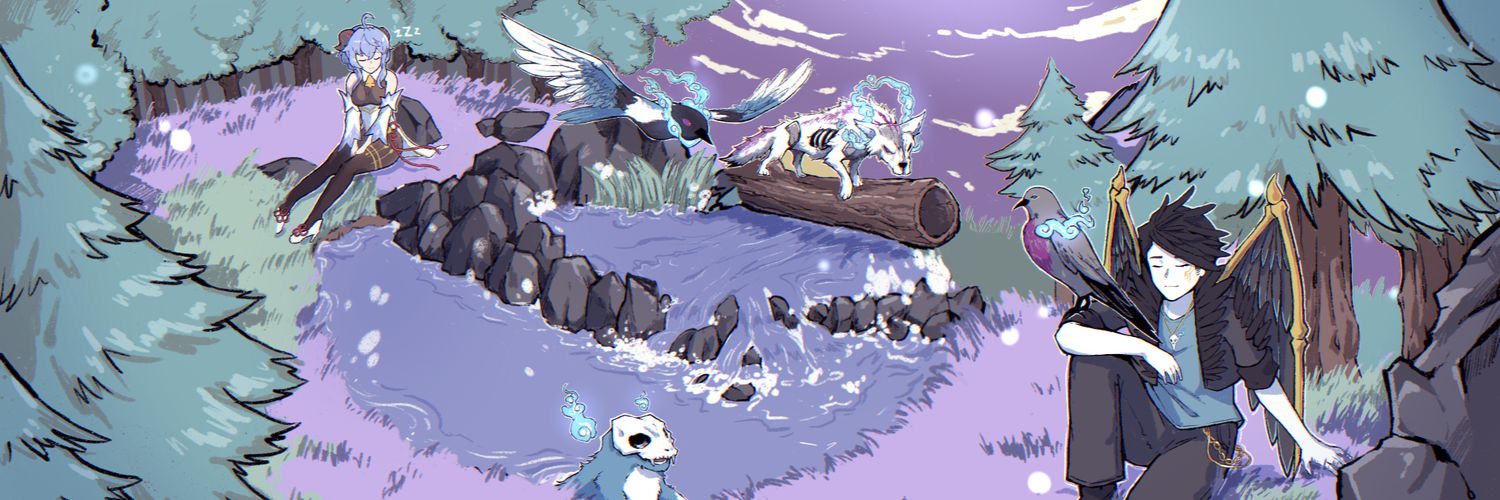 Kraux | The_CrowNest | PNGTuber banner