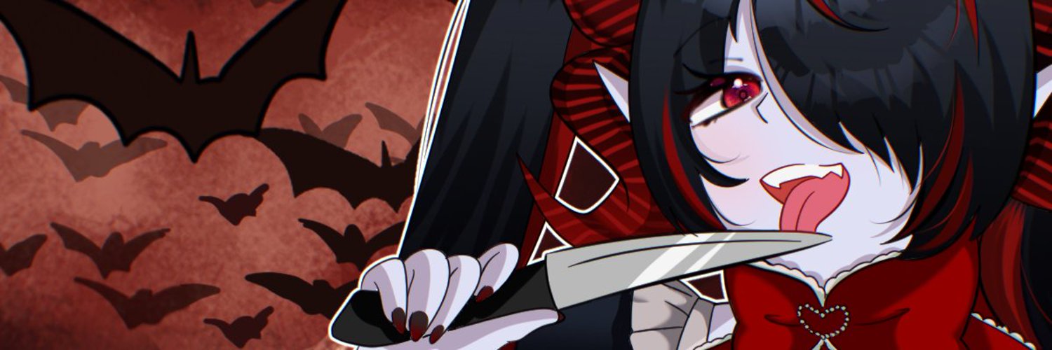 Yuzuki Yuki🖤🦇VTuber banner