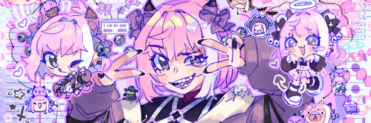 😈🌸berry🌸😈 | ENVtuber banner
