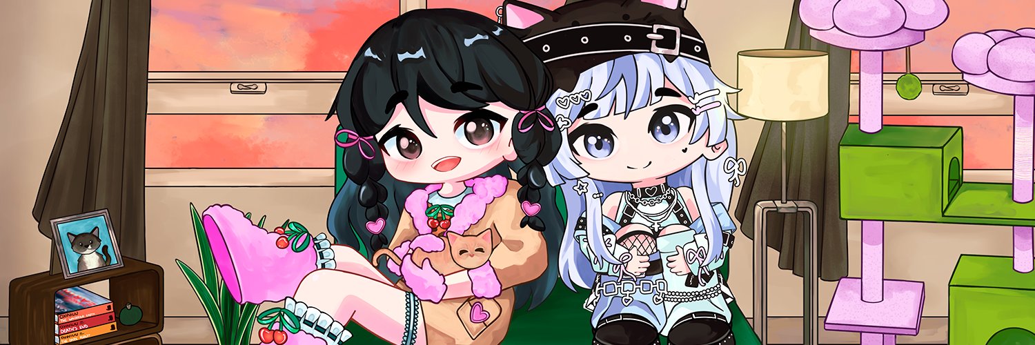 cloud noir 냥이 vtuber ☁🐈⬛ banner
