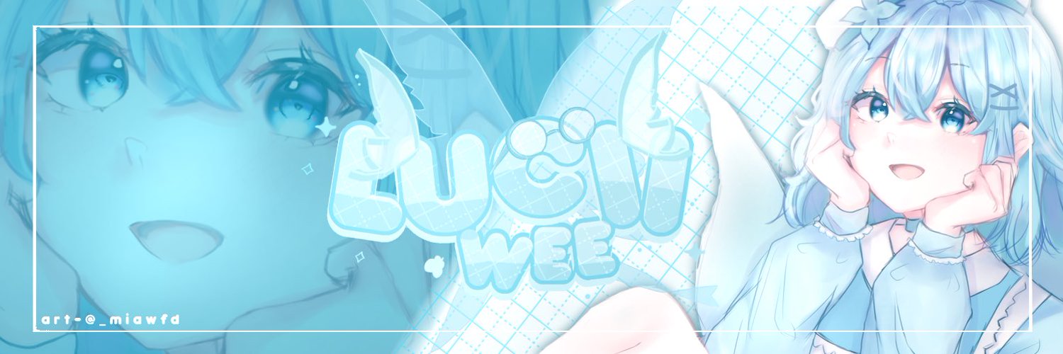 lucii 🦋💙 predebut vtuber banner