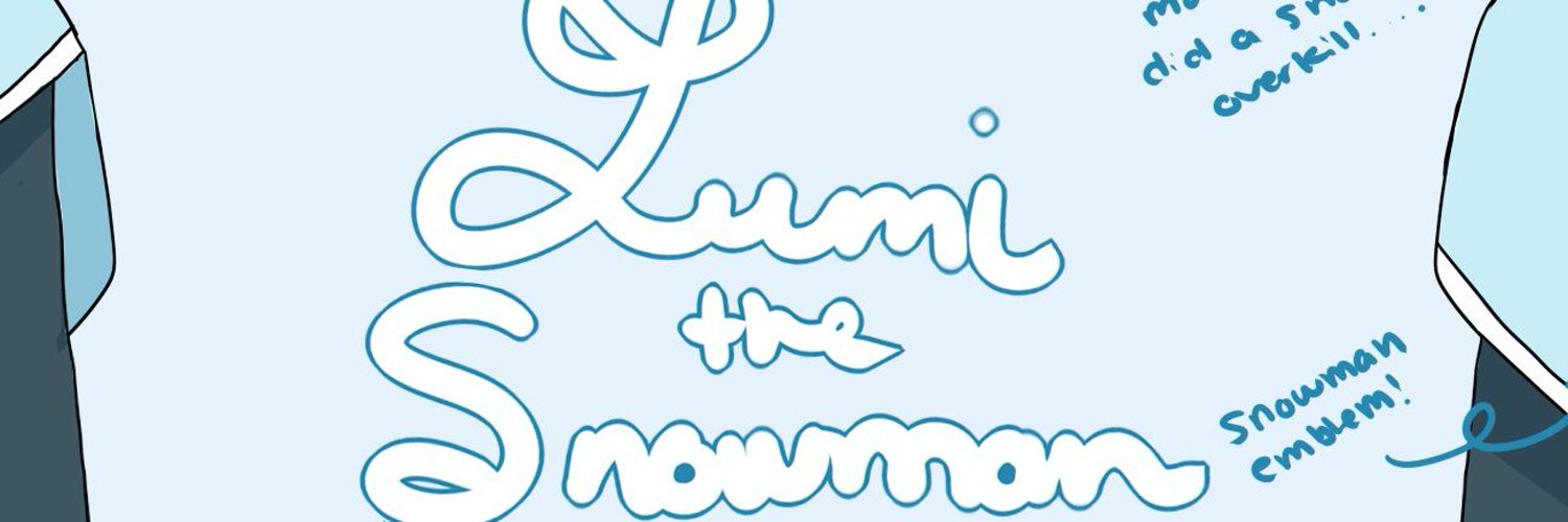lumi the snowman // Predebut Vtuber banner