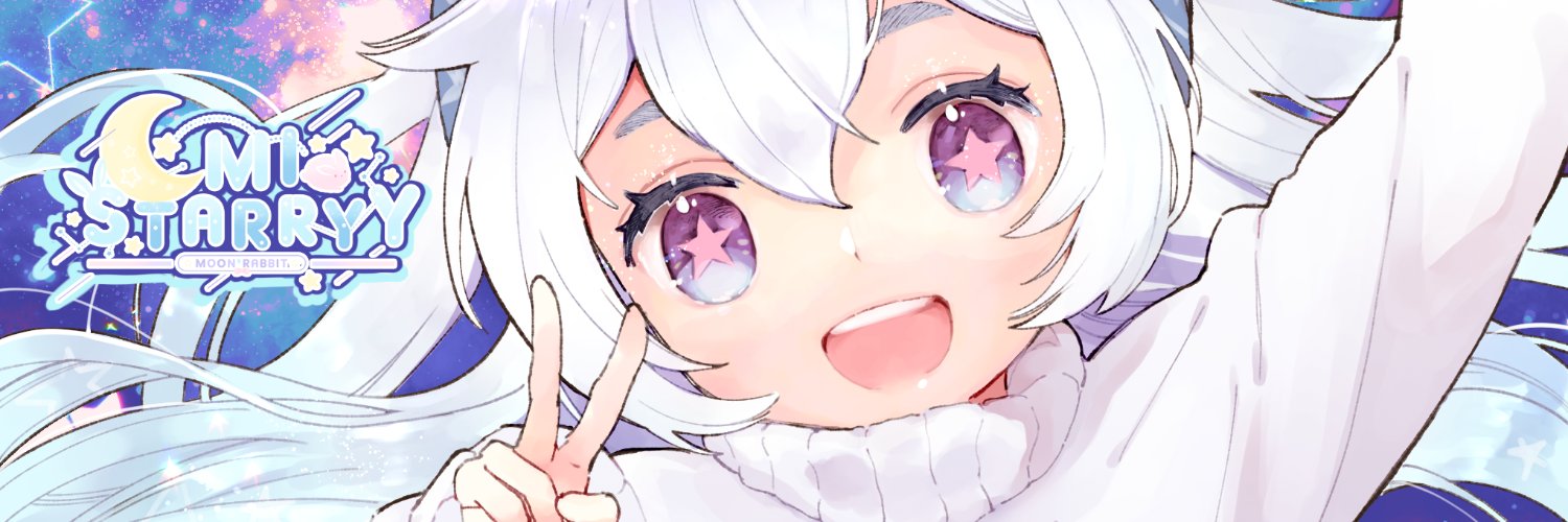 Starry ✩ Moon Rabbit 🌸💫Vartist banner
