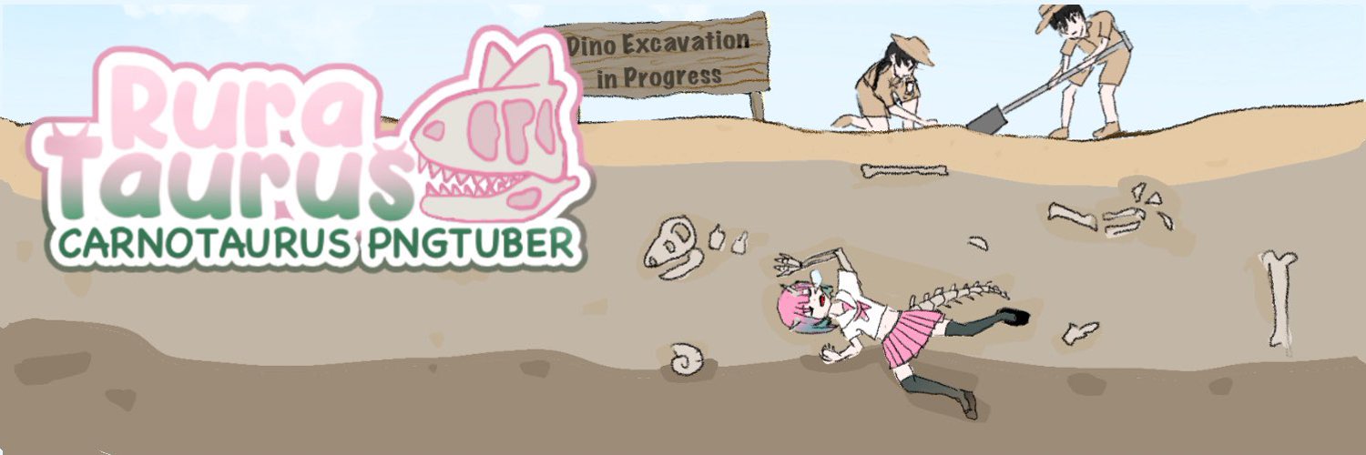 Rura 🦖 pngtuber banner
