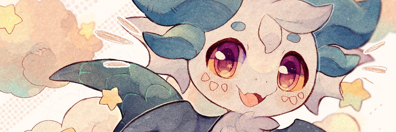 rox • hiatus • plush dragon vtuber 🩵✨ banner
