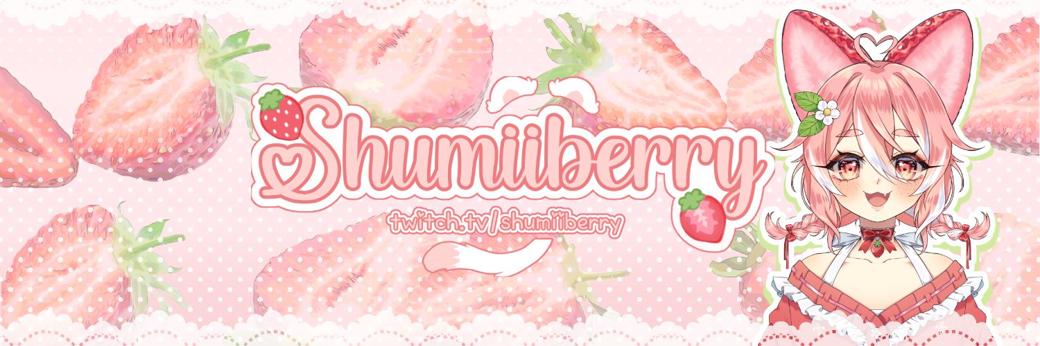 𝑺𝒉𝒖𝒎𝒊𝒊 ʕ•ﻌ•ʔ 🌼🍓 ESVtuber banner