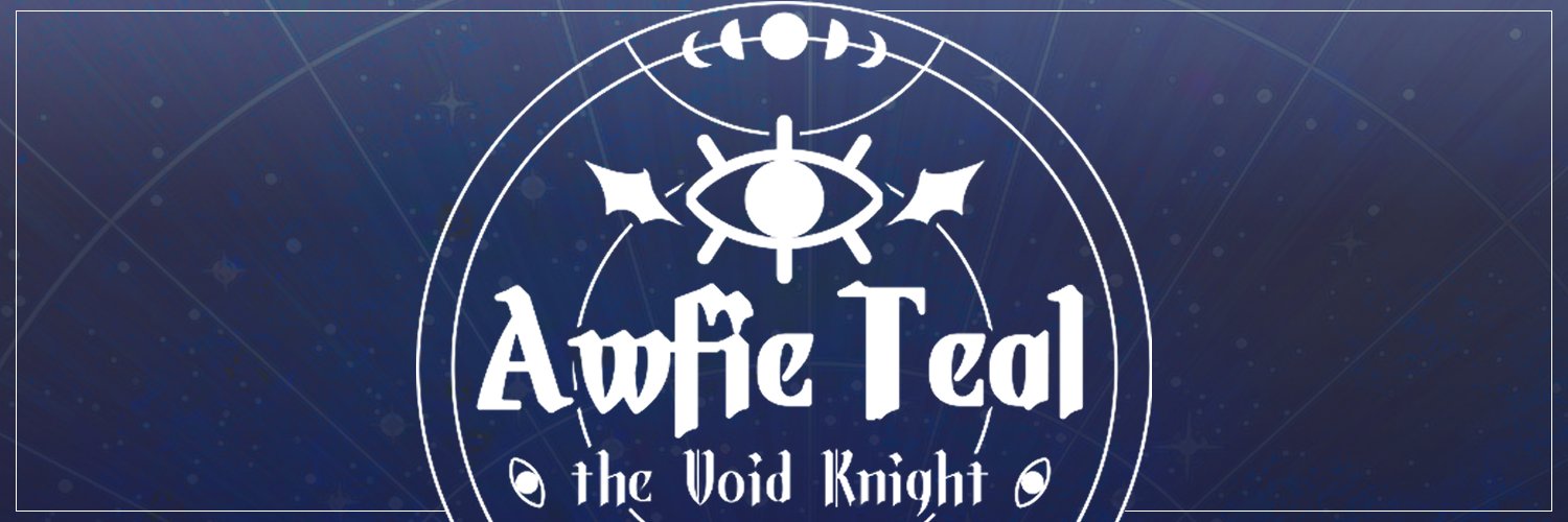 Awfie Teal 🦇🌌| PNGtuber banner