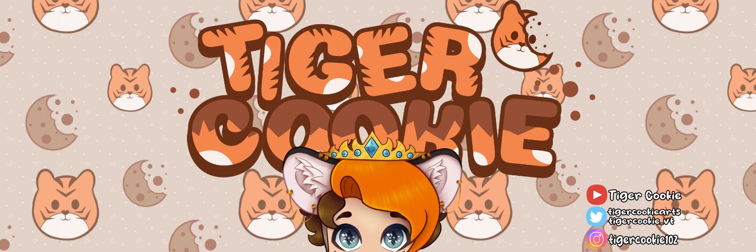 Tiger Cookie 🐯🍪 PNGtuber banner