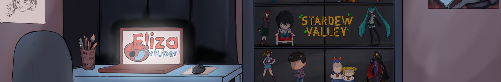 Eliza Vtuber banner